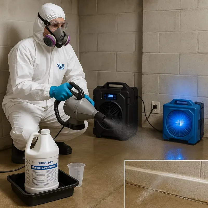 Sanitization and Odor Removal process in Wauregan, CT